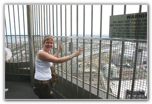 Karen at Observation Deck Melbourne Feb 2007